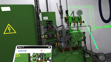 VR Wartung einer Industrieanlage